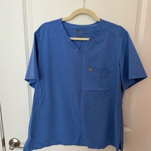 FIGS Ceil Blue Catarina Scrub Top